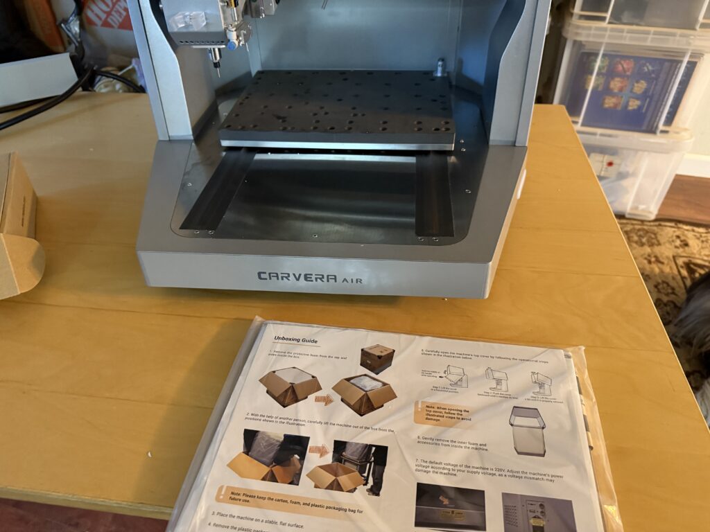 A Carvera Air desktop CNC machine. 